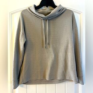 Rachel Zoe Rachel Zoe Grey Cowl Neck Drawstring Sweatshirt Women's Size small